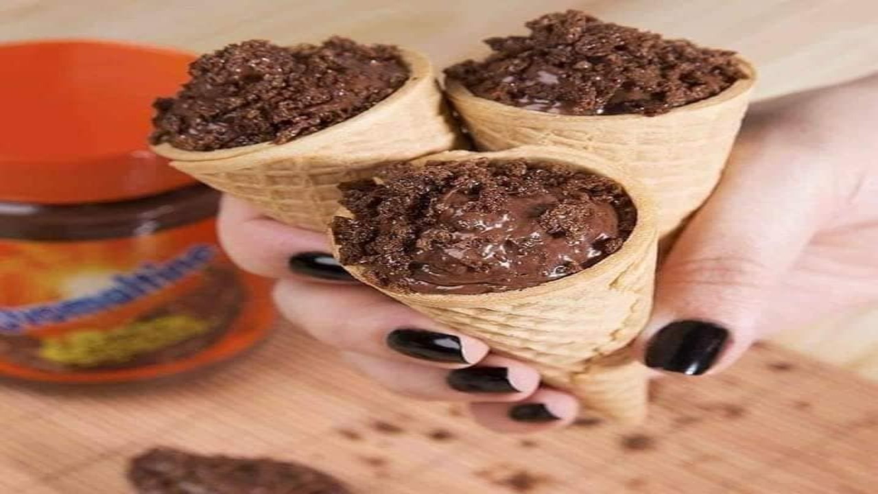 Cone Trufado de Ovomaltine aprenda a fazer a versão que não custa quase nada