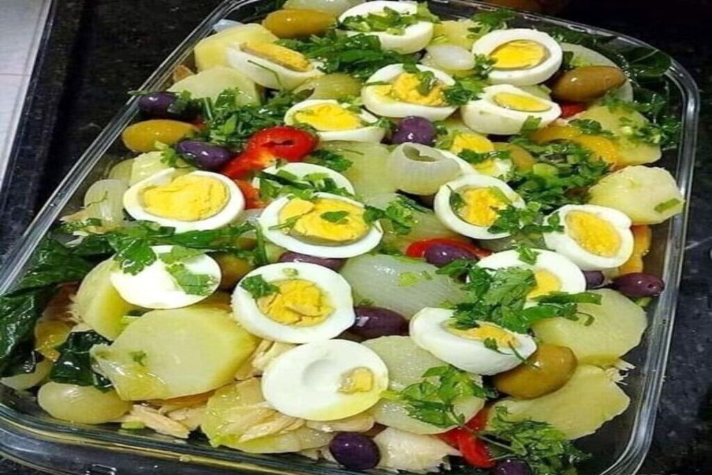 Salada de bacalhau fácil